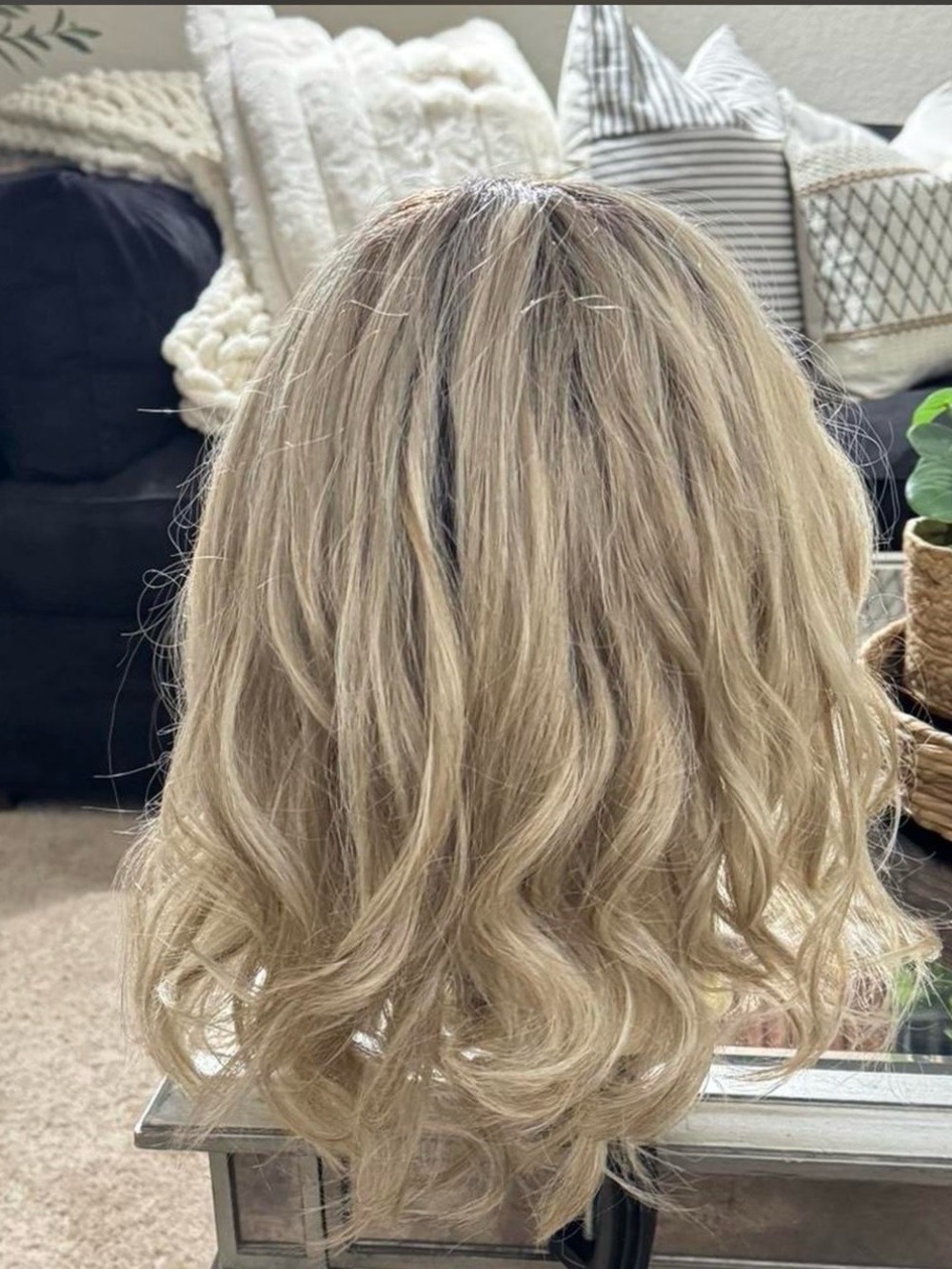 Like New Raquel Welch Style by Society Wig - color is Biscuit - Picture 3 of 8